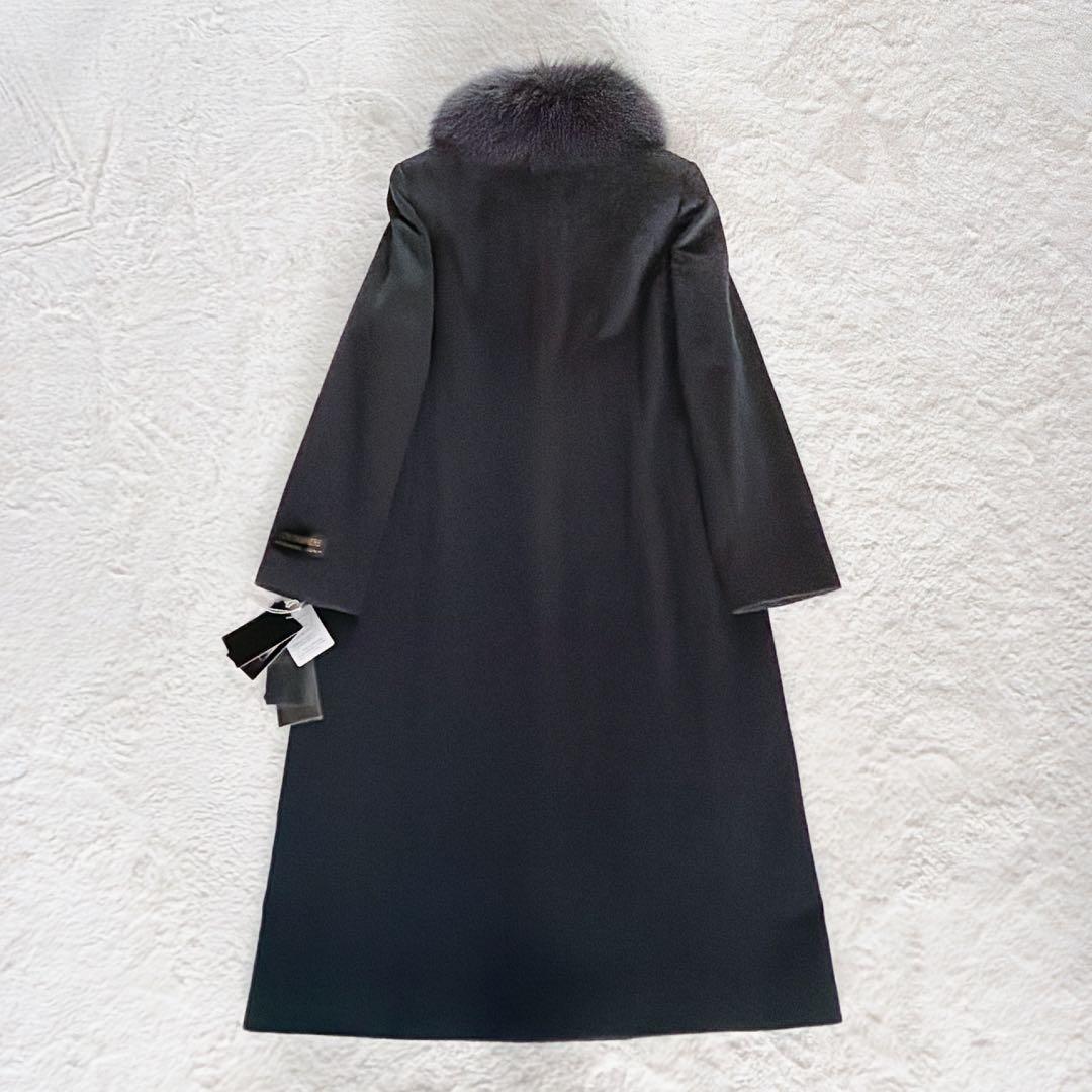 新品タグ付き✨【ピュアカシミヤ】ブルーフォックス マキシ丈ロングコート 2way