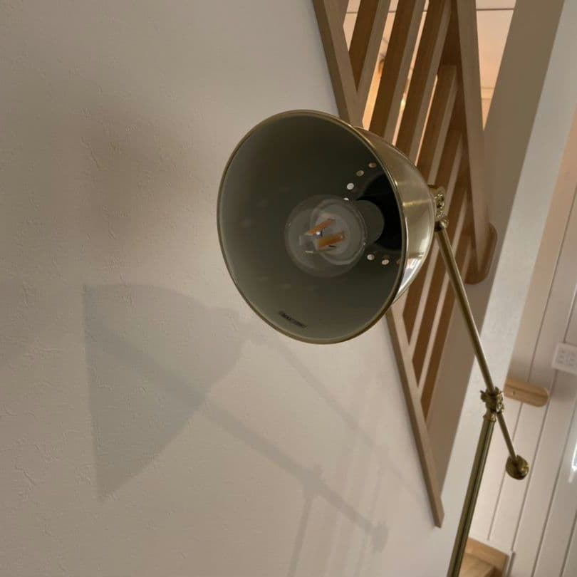 【値下げ】IKEA バロメーテル ゴールド フロアランプ 電球付き