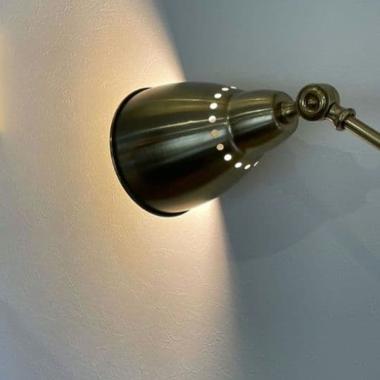 【値下げ】IKEA バロメーテル ゴールド フロアランプ 電球付き