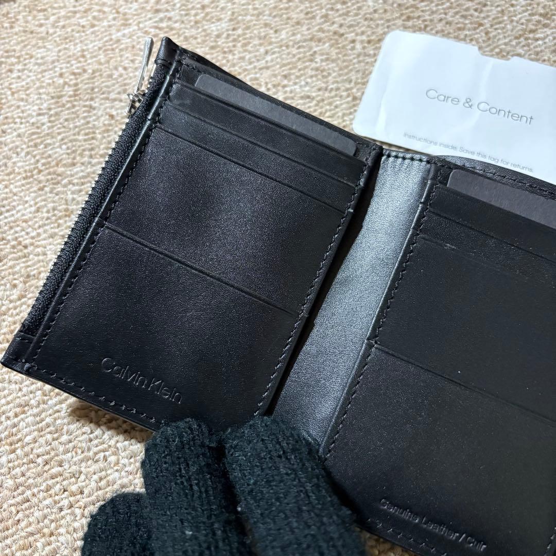 【新品】  レザーエンボス エンベロープ ウォレット