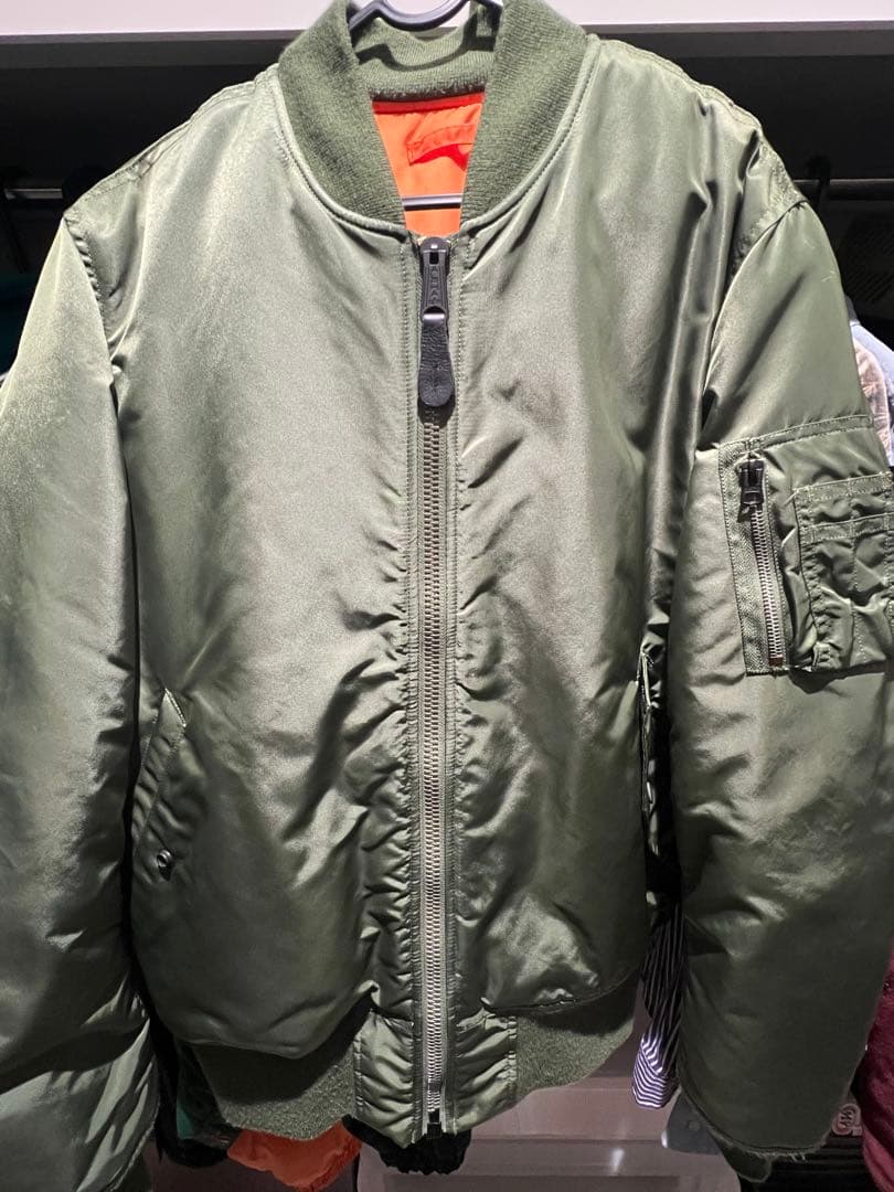 そー様　ALPHA INDUSTRIES MA-1 ジャケットセージグリーン L