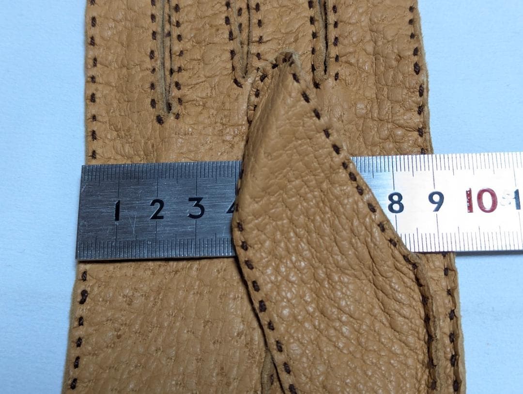 超美品 USAヴィンテージ ペッカリーグローブ 7.5 キャメル 革手袋