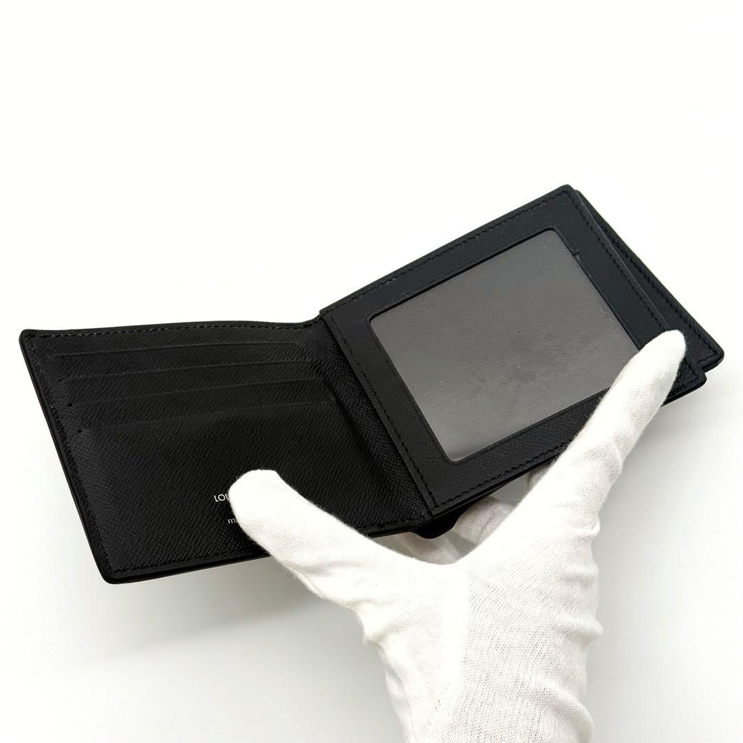 美品 ルイヴィトン タイガ 新型 ポルトフォイユ アメリゴ NM ブラック 黒