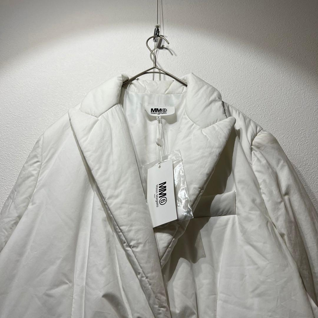 希少 MM6 19AW 上質 デザイン テーラード ダウンジャケットコットン