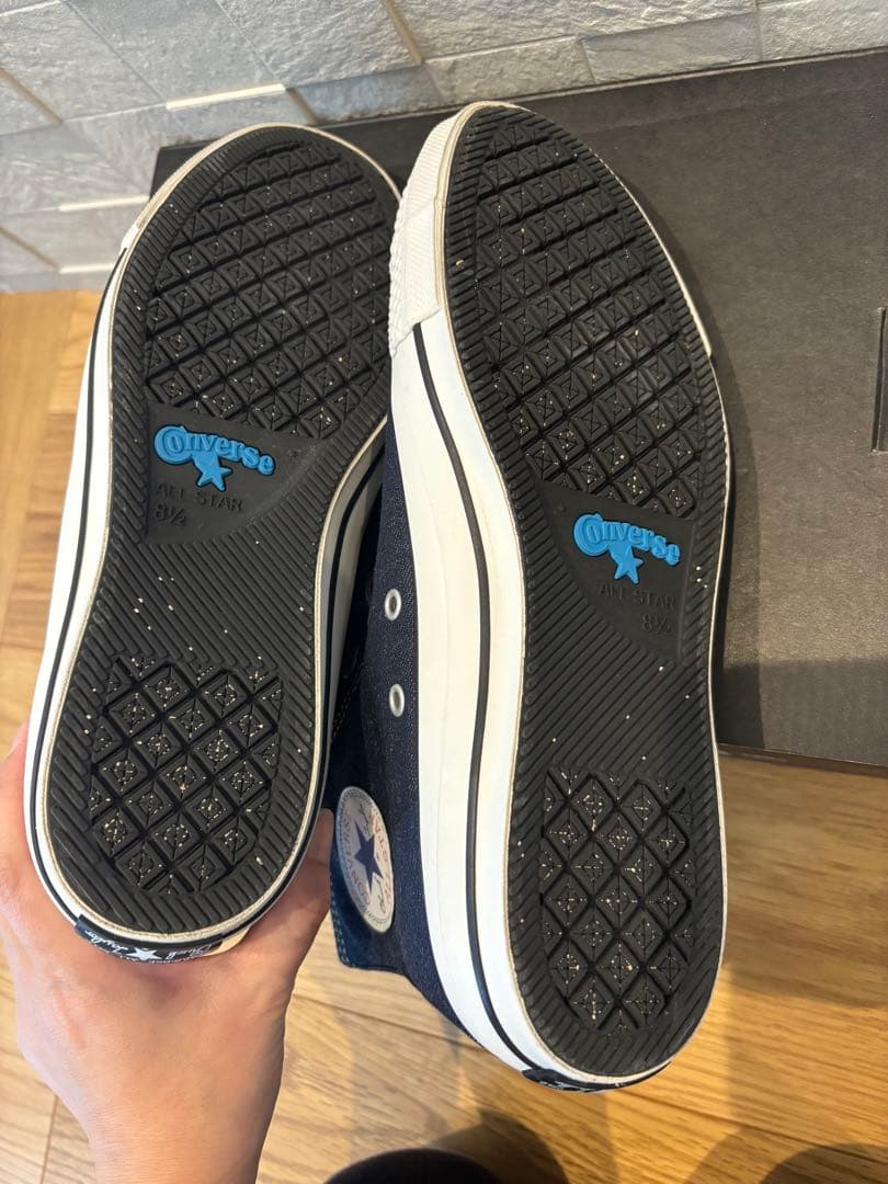 コンバース　100周年モデルデニムハイカットスニーカー