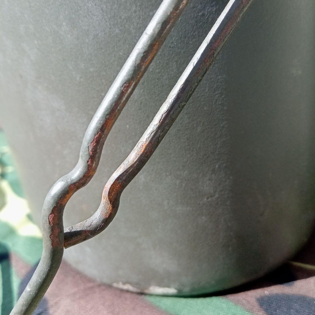 陸上自衛隊１型戦闘飯盒　桜Qマーク　官給品　１９５７年製　ビンテージ　美品