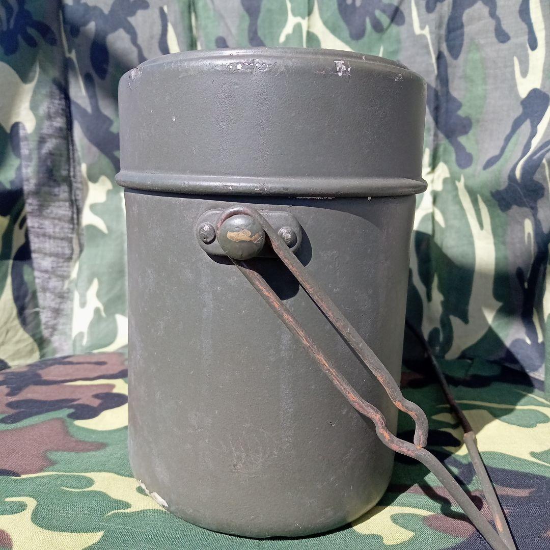 陸上自衛隊１型戦闘飯盒　桜Qマーク　官給品　１９５７年製　ビンテージ　美品