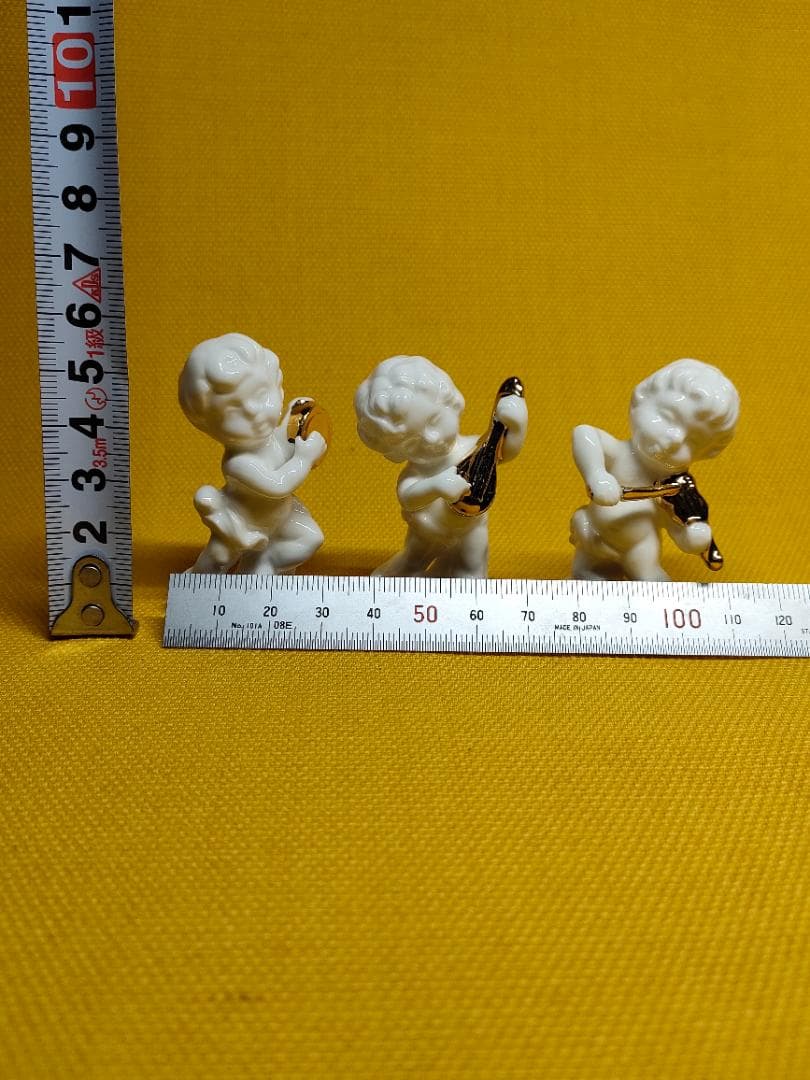 人形　天使　音楽隊　陶器　オブジェ　置物　インテリア　工芸品　美術品　A3076