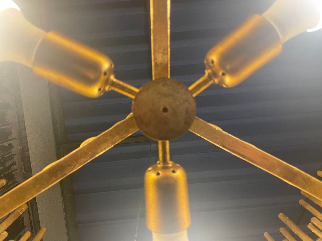 シーリングライト・天井照明 Prescott Pendant Gold Leaf