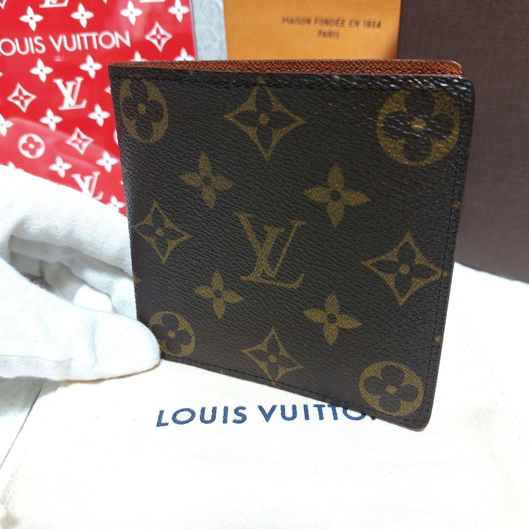 美品 Louis Vuitton ルイヴィトン モノグラム 二つ折財布
