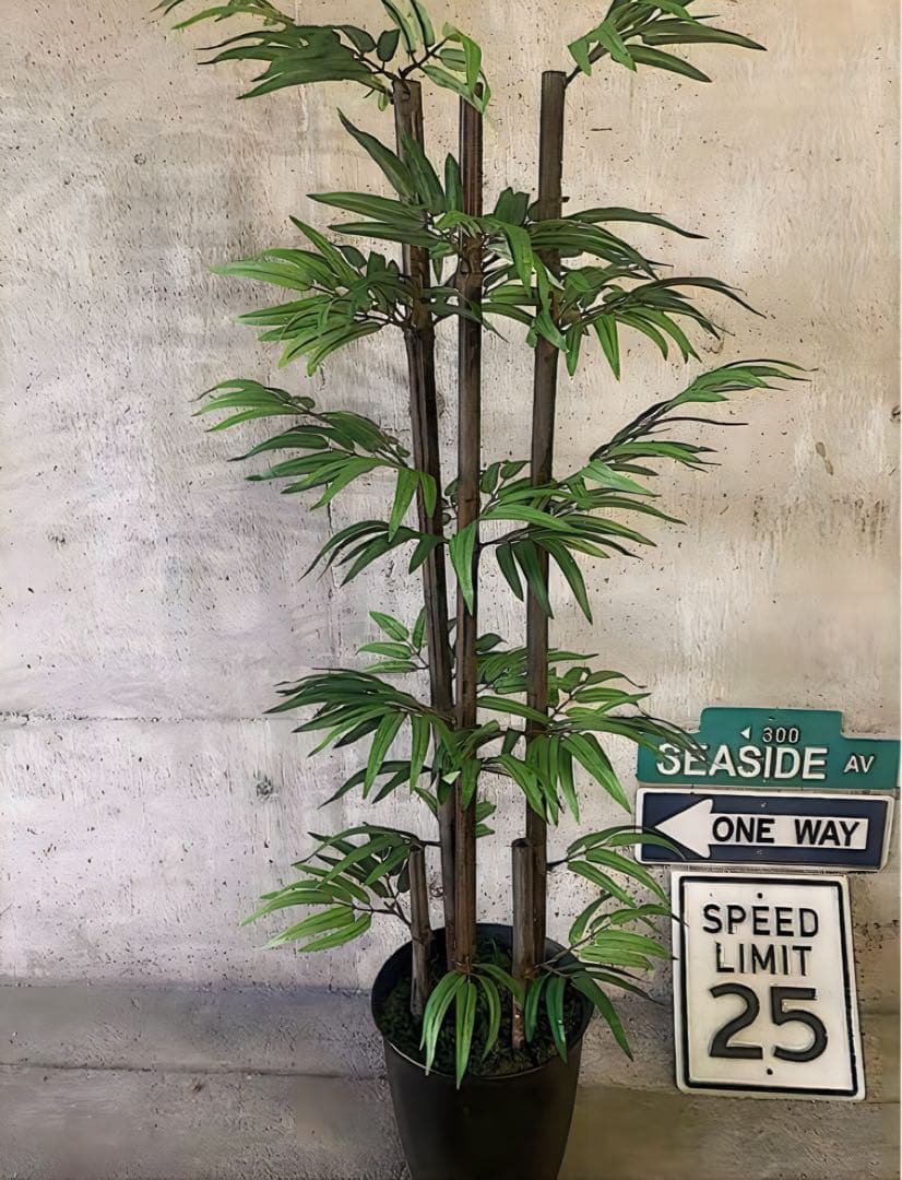 光触媒　人工観葉植物　ウォールグリーン　フェイクグリーン　黒竹105gj