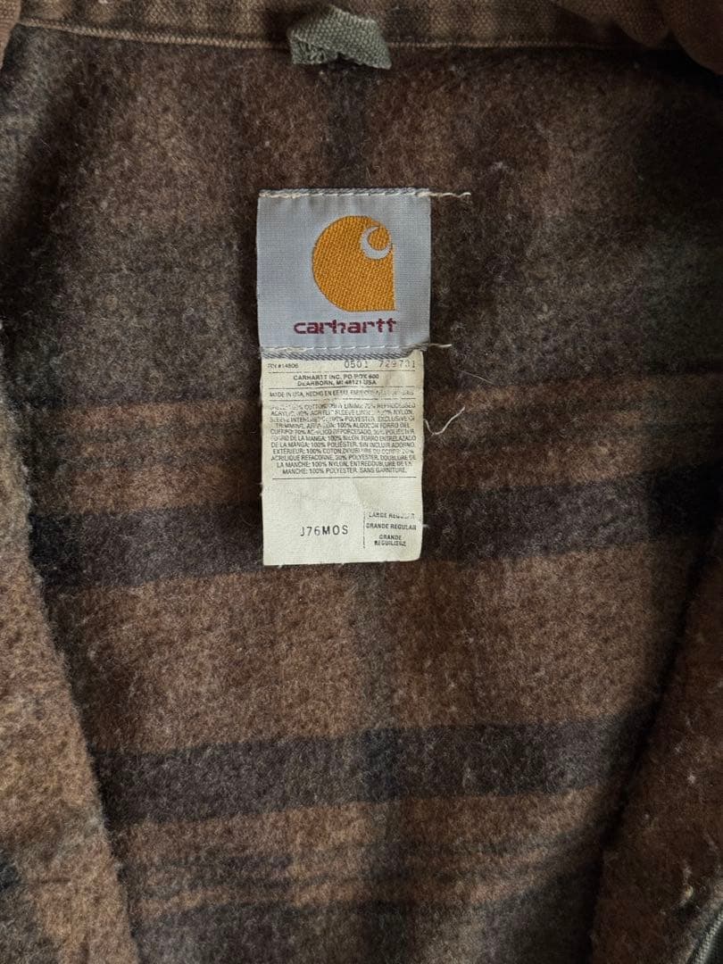 希少 カーハート デトロイト ジャケット J76 MOS モス グリーン