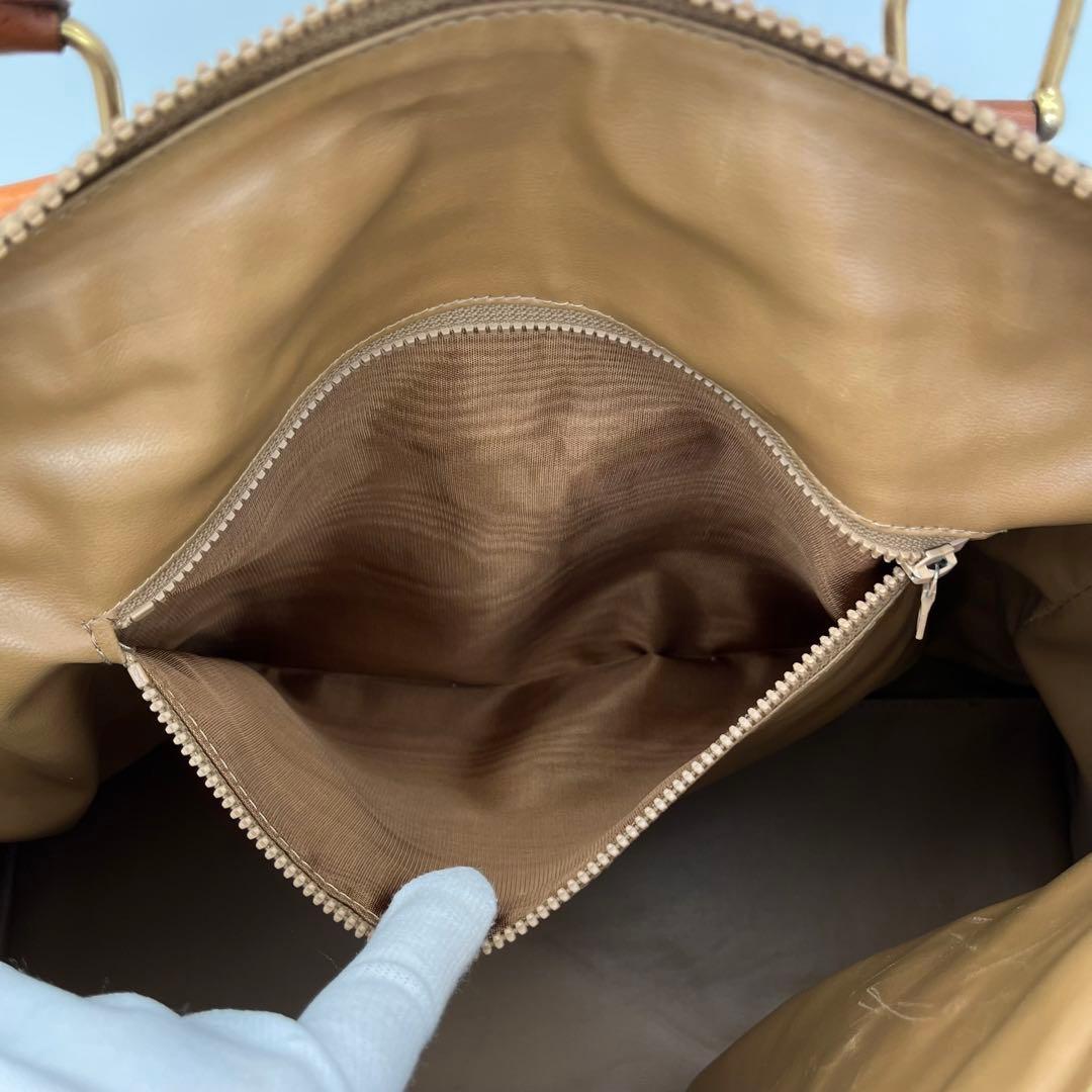 CELINE ハンドバッグ ボストンバッグ マカダム柄 トリオンフ A4収納可能