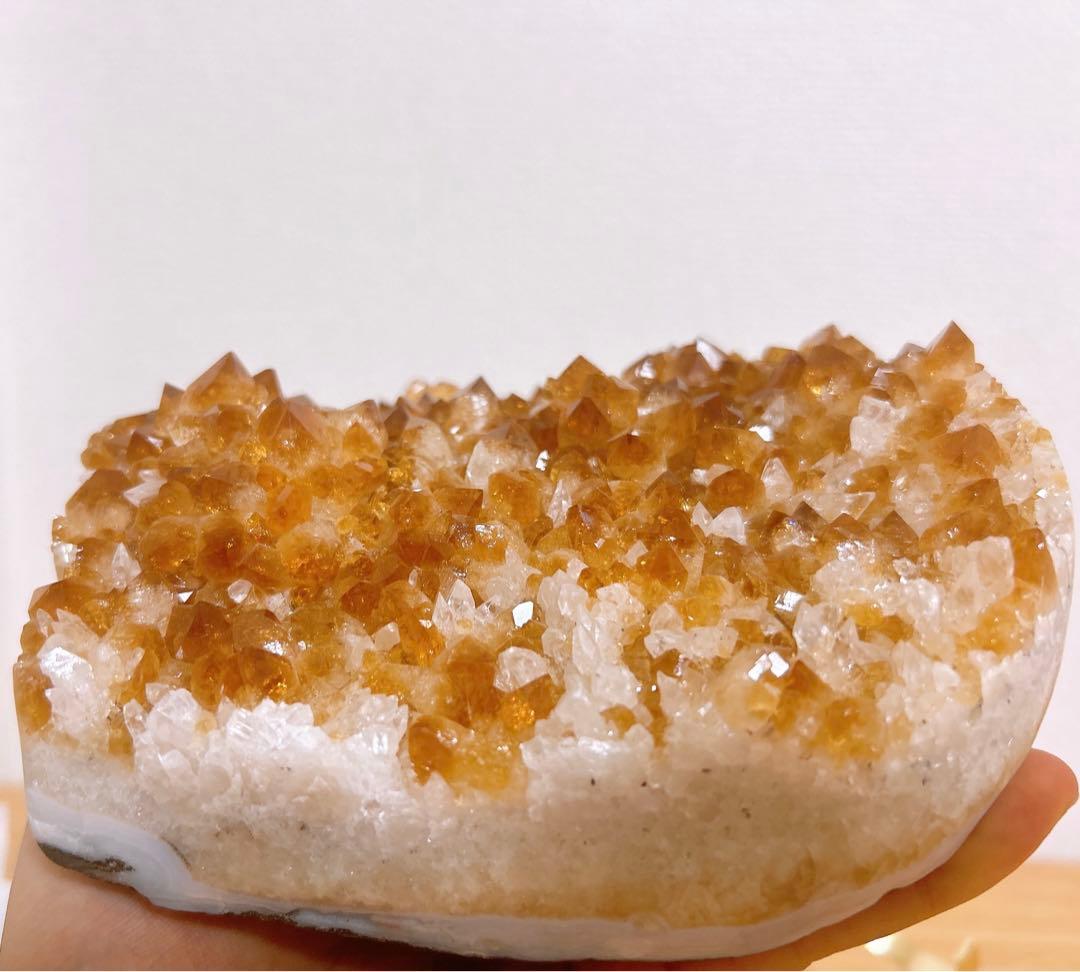 【緊急値下げ！】シトリン クラスター ハート 特大サイズ