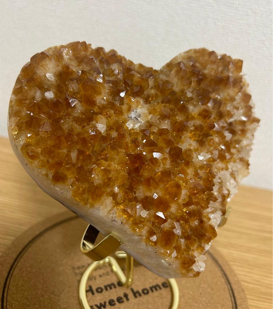 【緊急値下げ！】シトリン クラスター ハート 特大サイズ