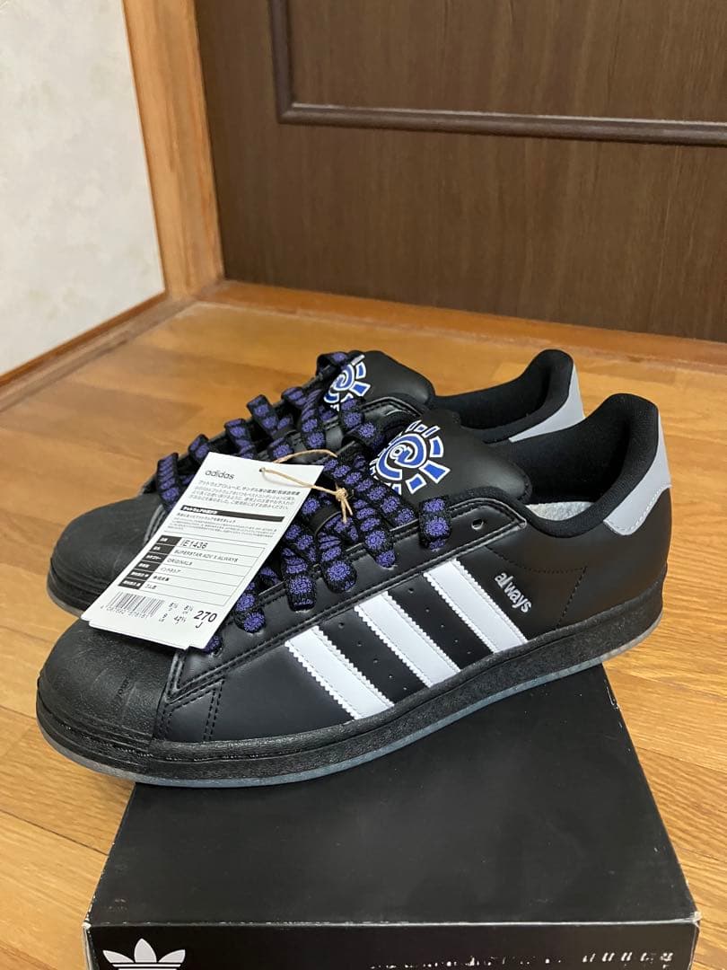 31日までの価格！adidas × always superstar 27cm