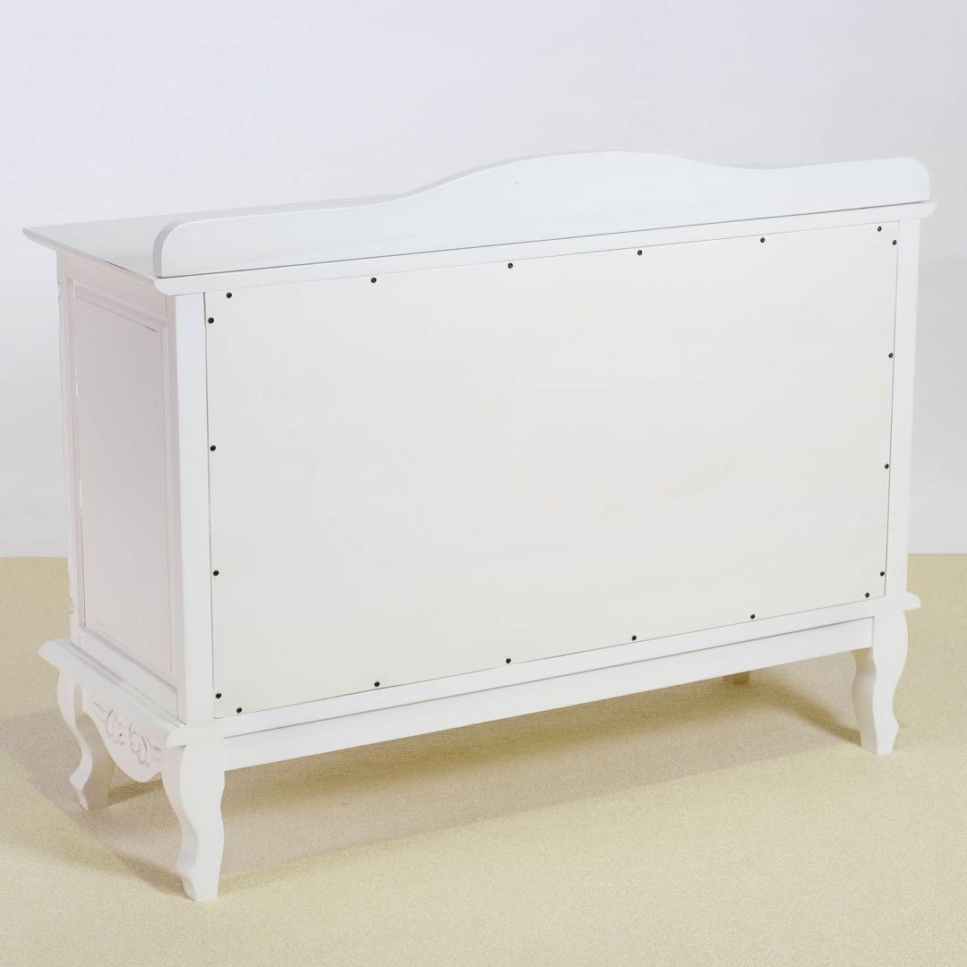 B 新品 キャビネット 110 白 本棚 食器棚 リビング収納 ホワイト ボード