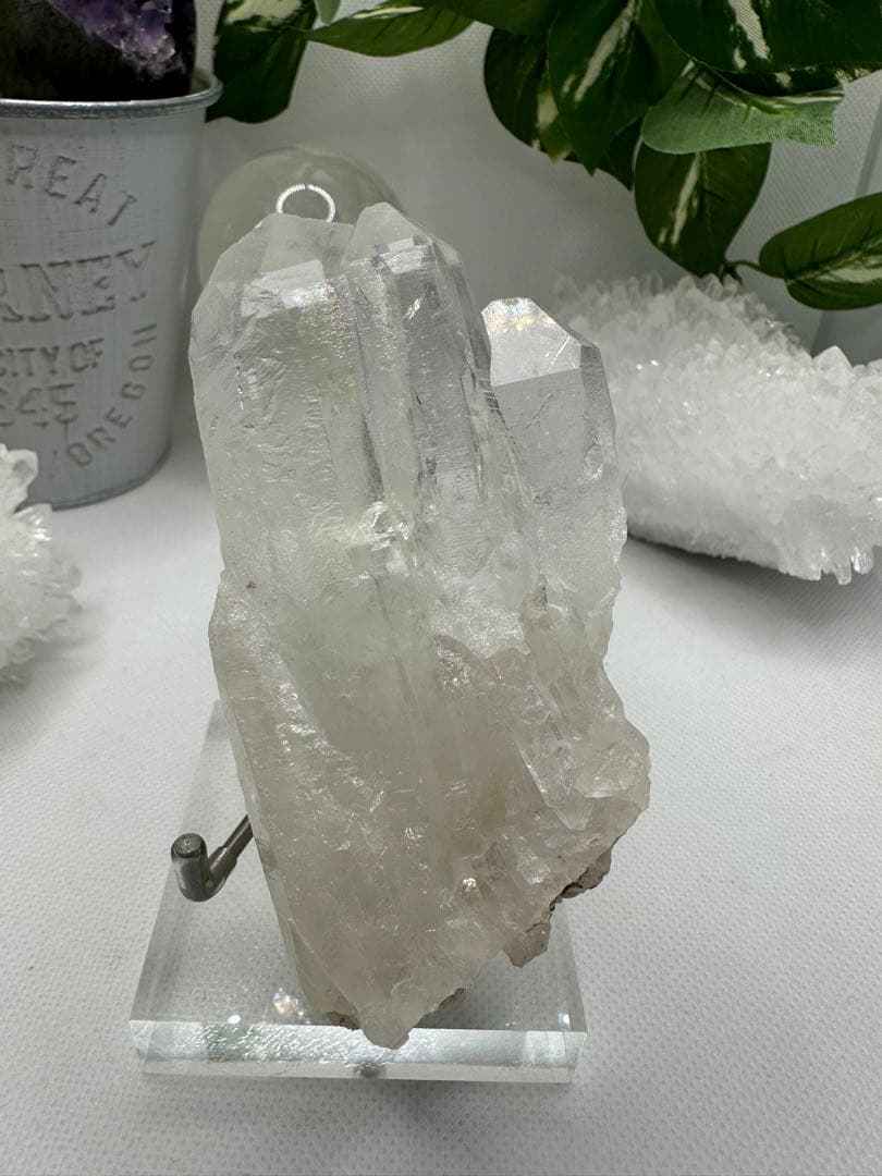 ヒマラヤ産水晶ポイントNo.10100 虹