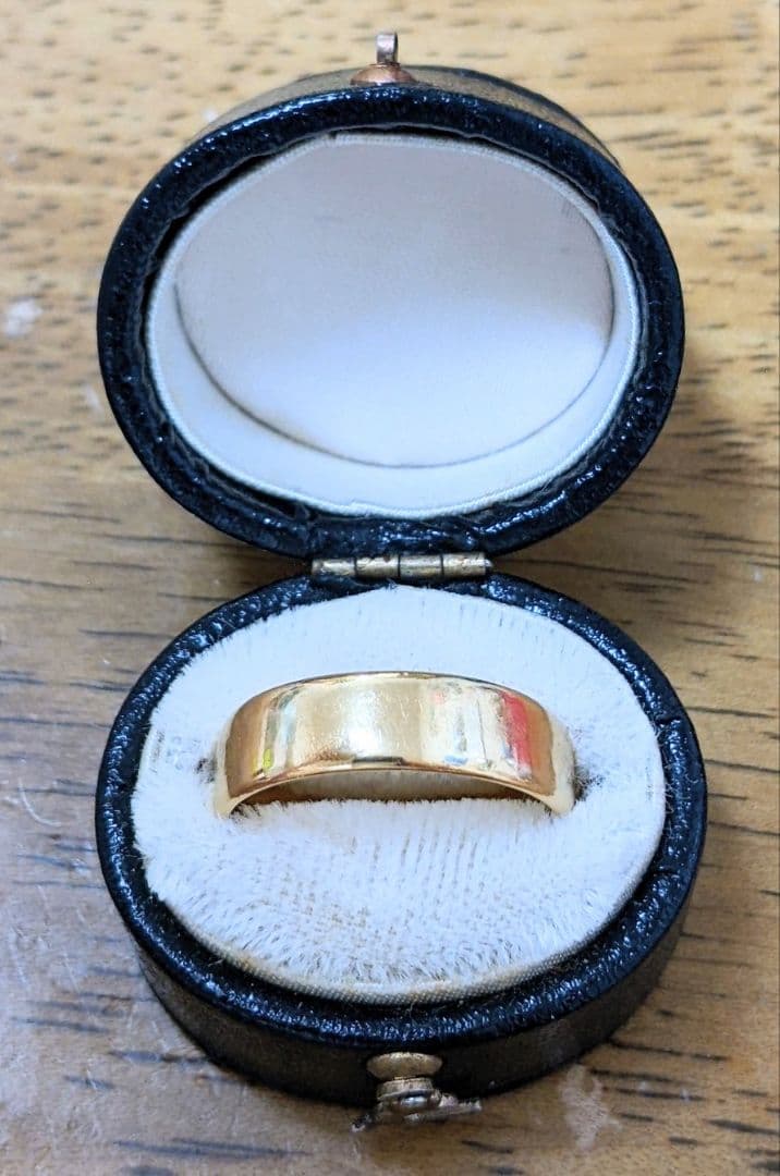 オキアミ様　アンティーク ビンテージ 22金 バンドリング 5mm