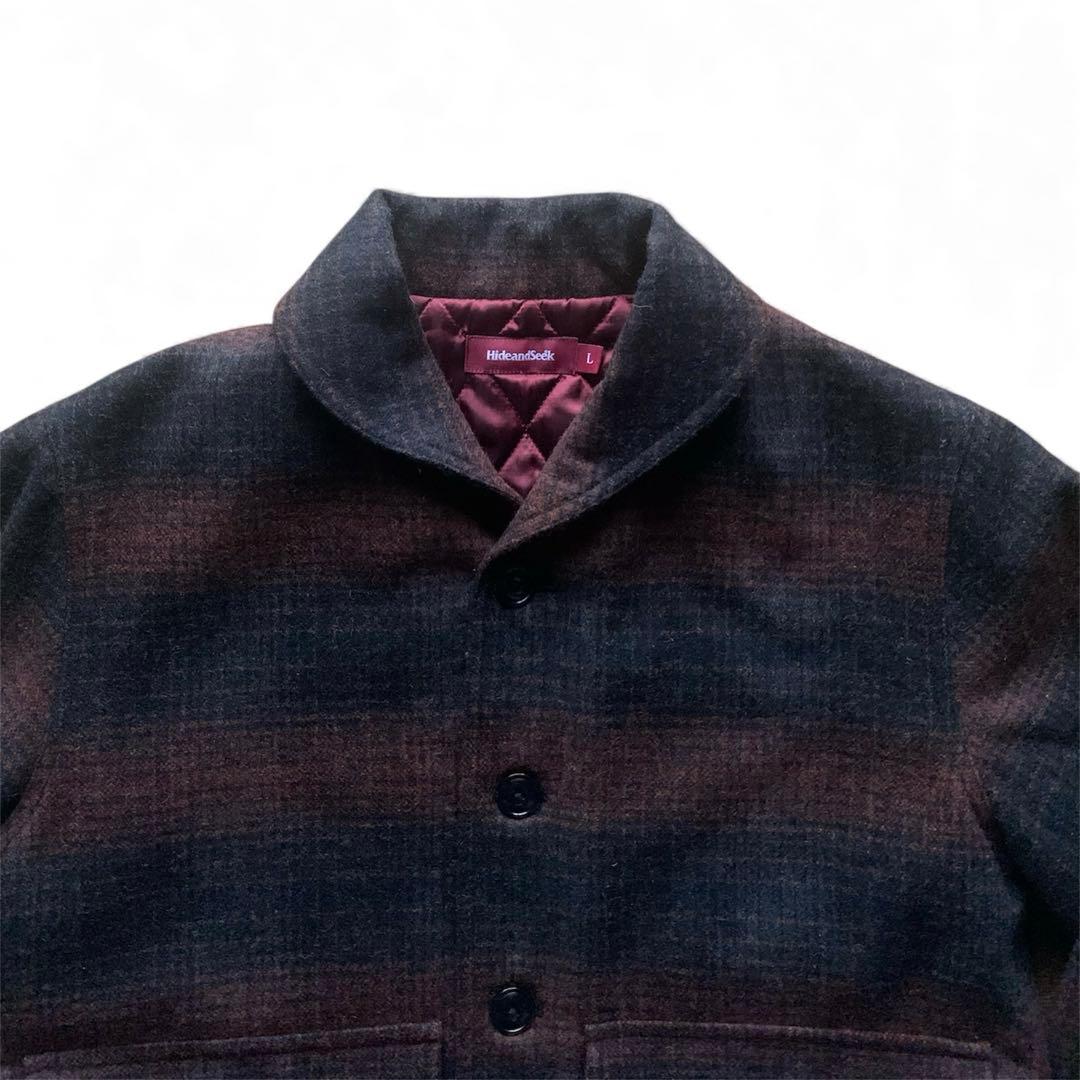 HIDEANDSEEKWool Check Buruzon 【USED】