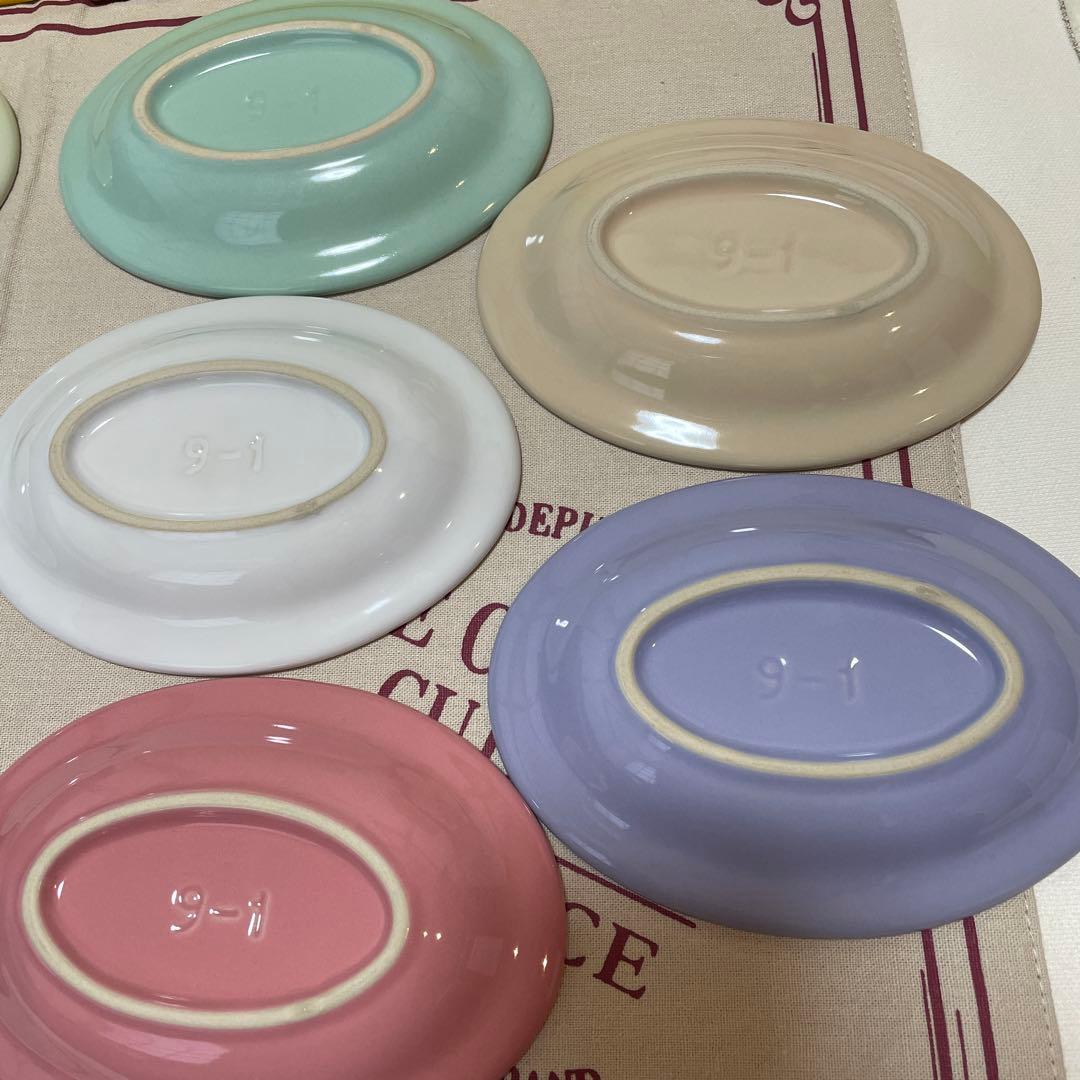 《新品》LE CREUSET ミニオーバルプレート 2箱 10枚