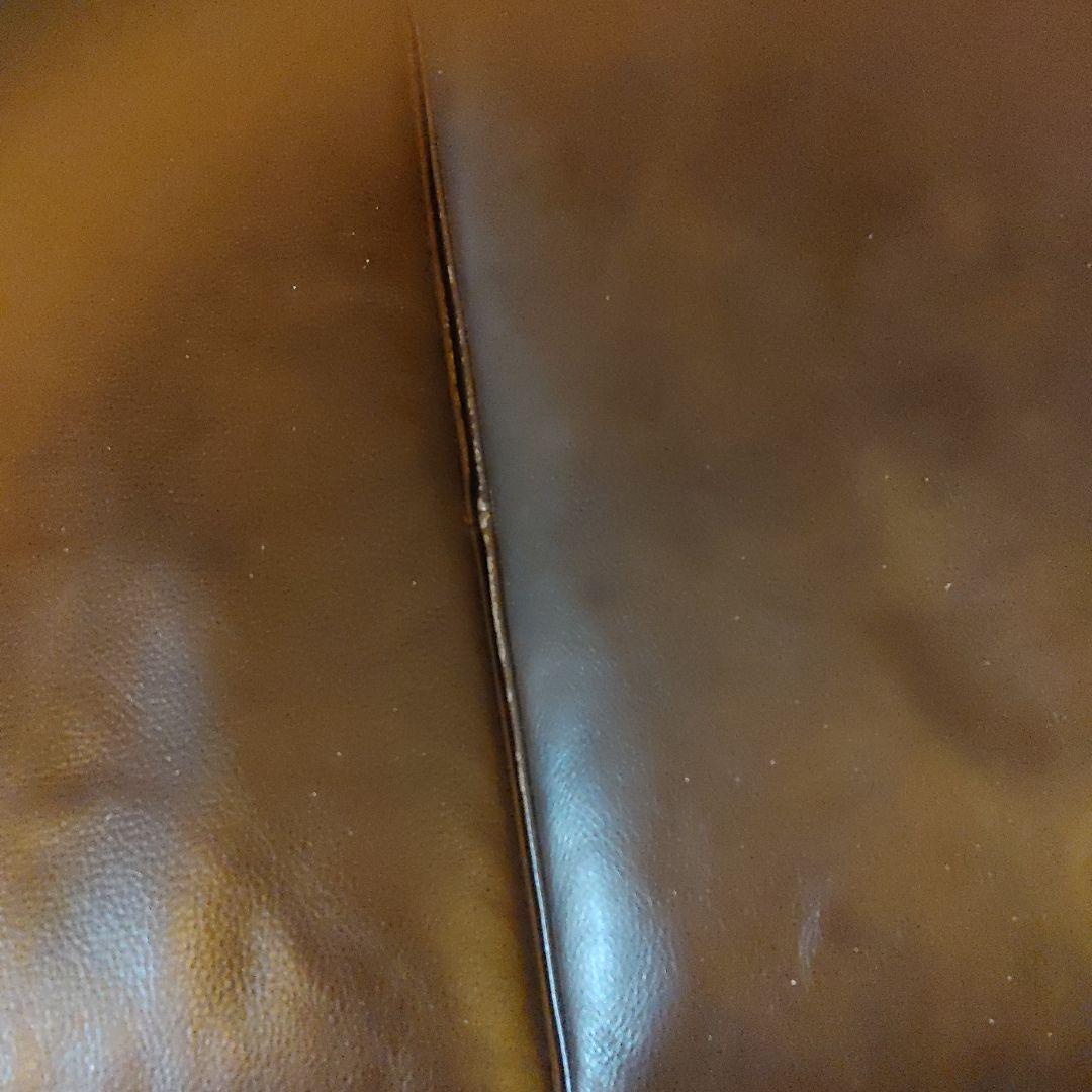 ブラウンレザー2人掛けソファ　引き取りのみ