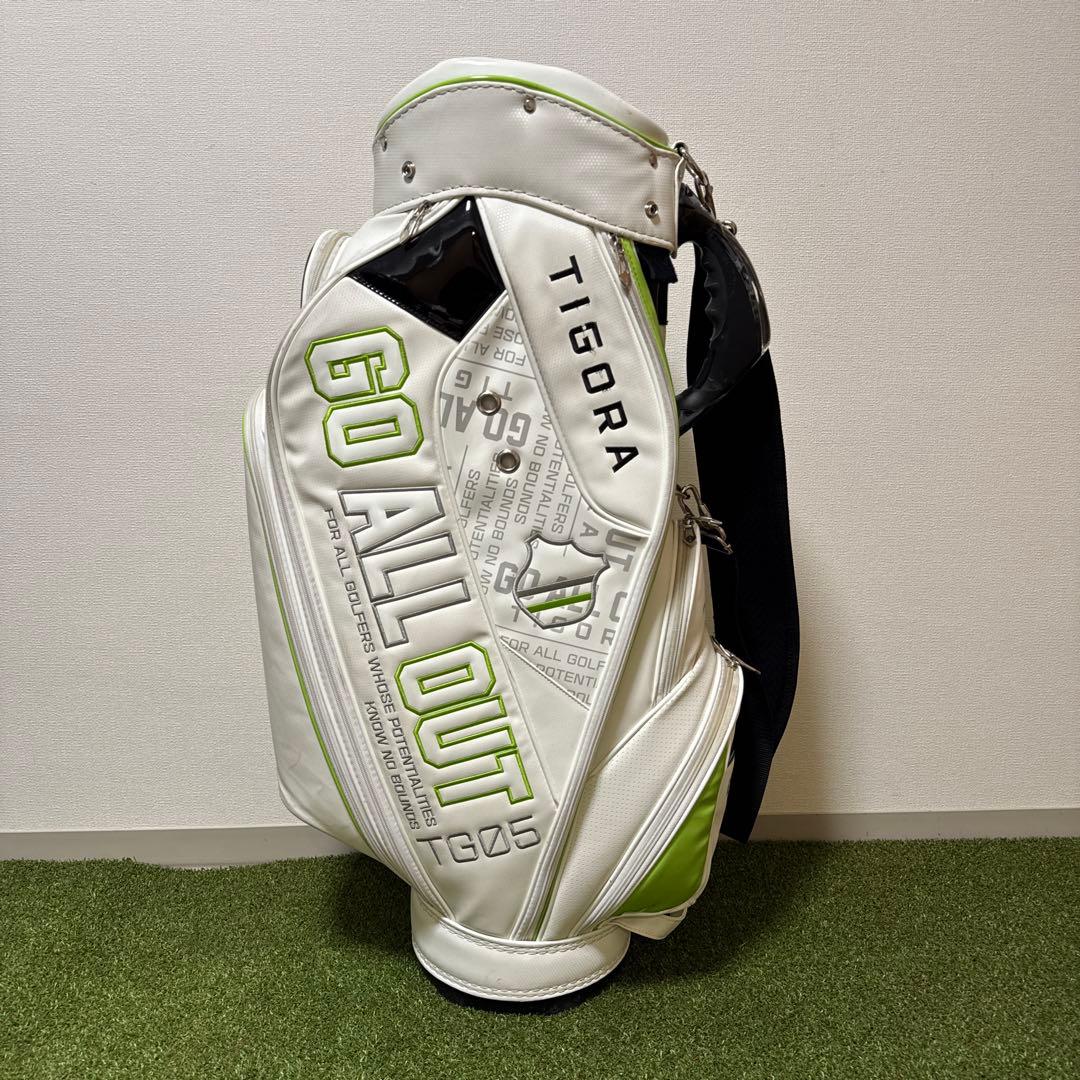 TIGORA キャディバッグ 47.5インチ対応左右非対称デザイン 9型
