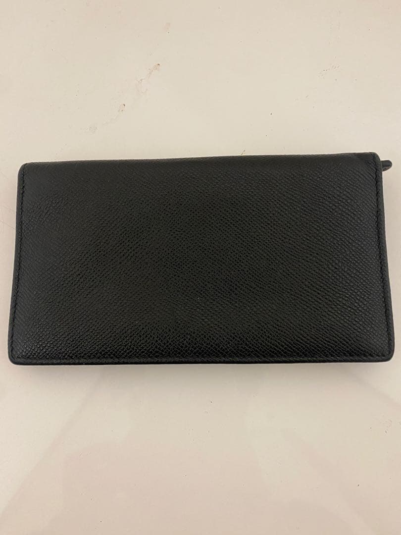 BVLGARI ブラックレザー 長財布 箱付き
