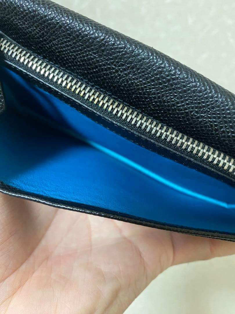 BVLGARI ブラックレザー 長財布 箱付き