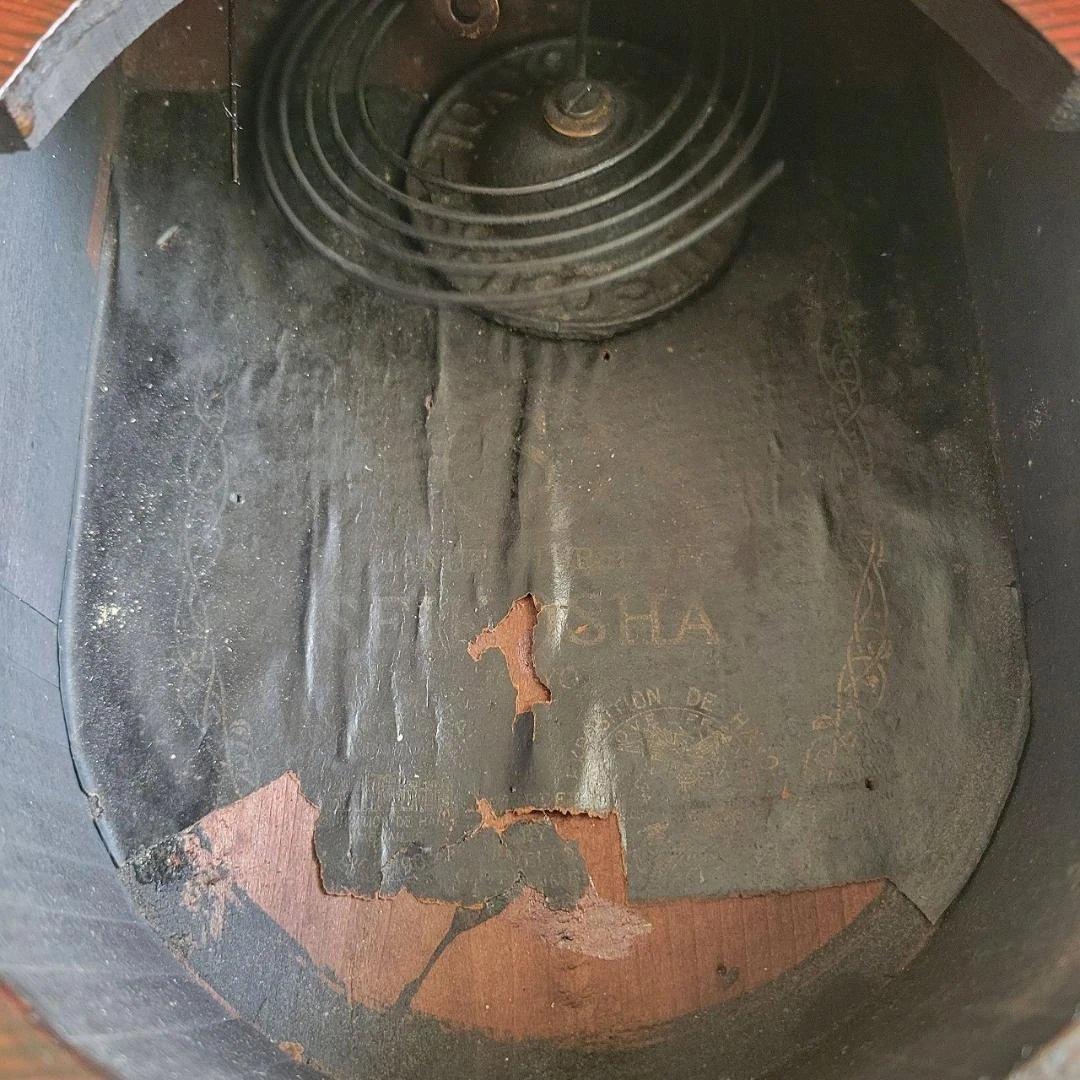 精工舎 掛時計 張り四ツ丸達磨 真鍮枠 明治45年～大正元年頃 ボンボン時計