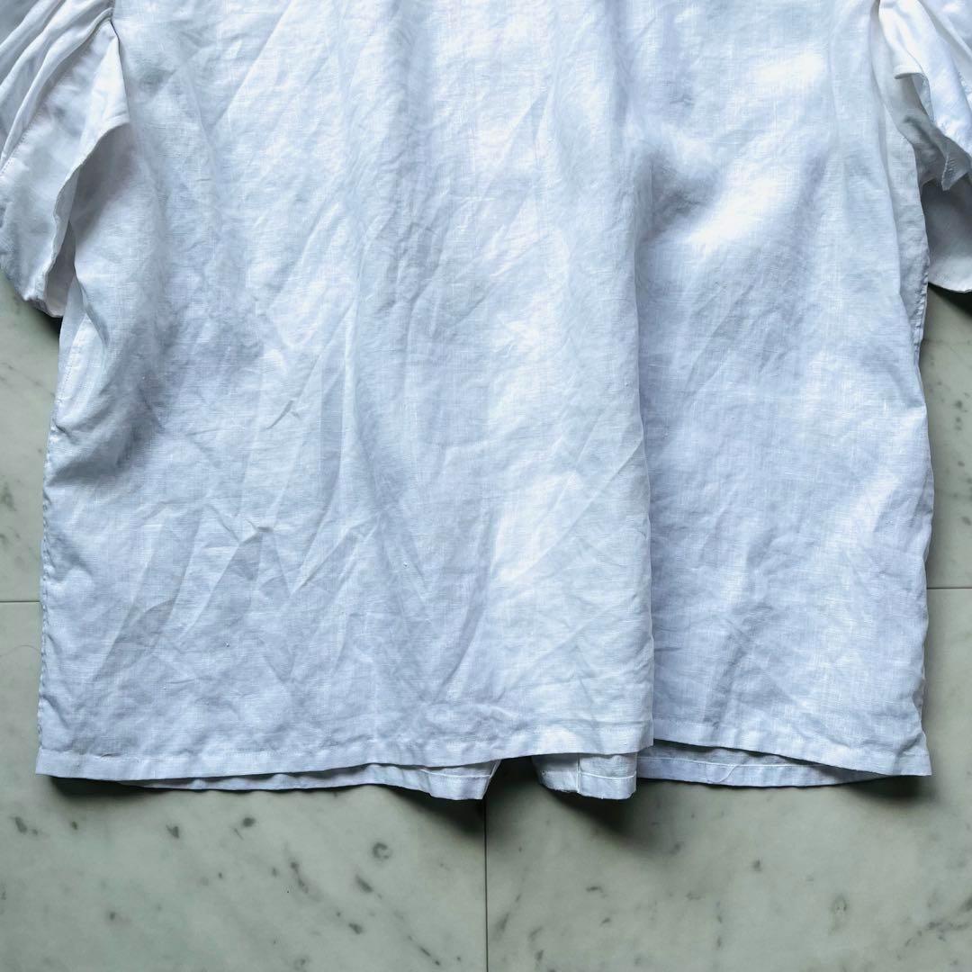 ジュンヤ ワタナベコムデギャルソン リネン シャツ ブラウス ホワイト 白