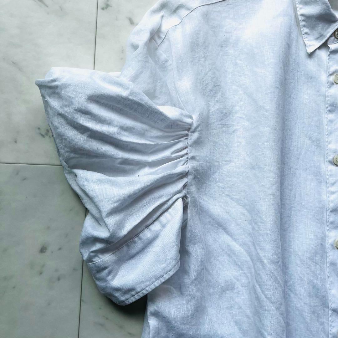 ジュンヤ ワタナベコムデギャルソン リネン シャツ ブラウス ホワイト 白