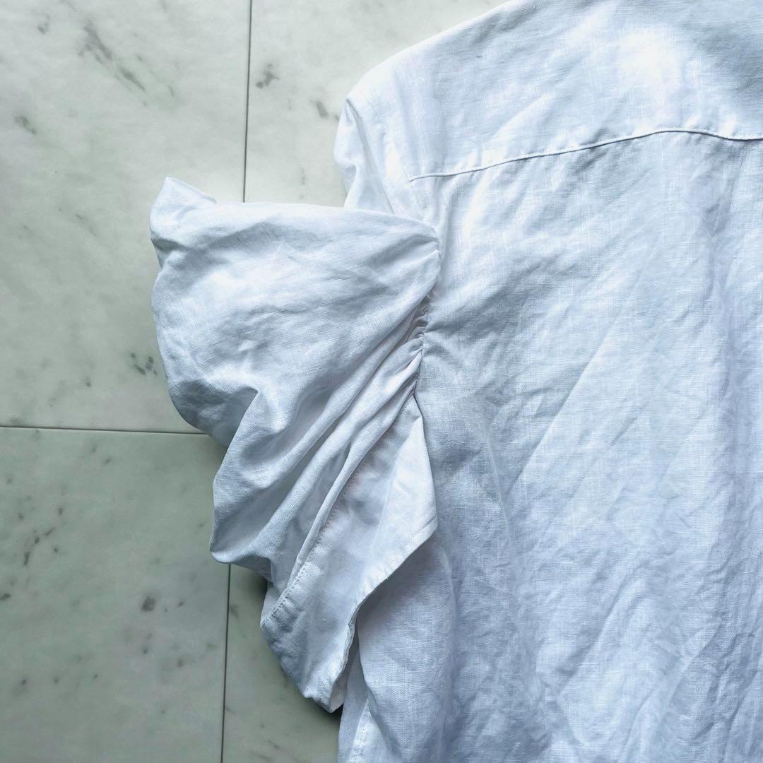 ジュンヤ ワタナベコムデギャルソン リネン シャツ ブラウス ホワイト 白