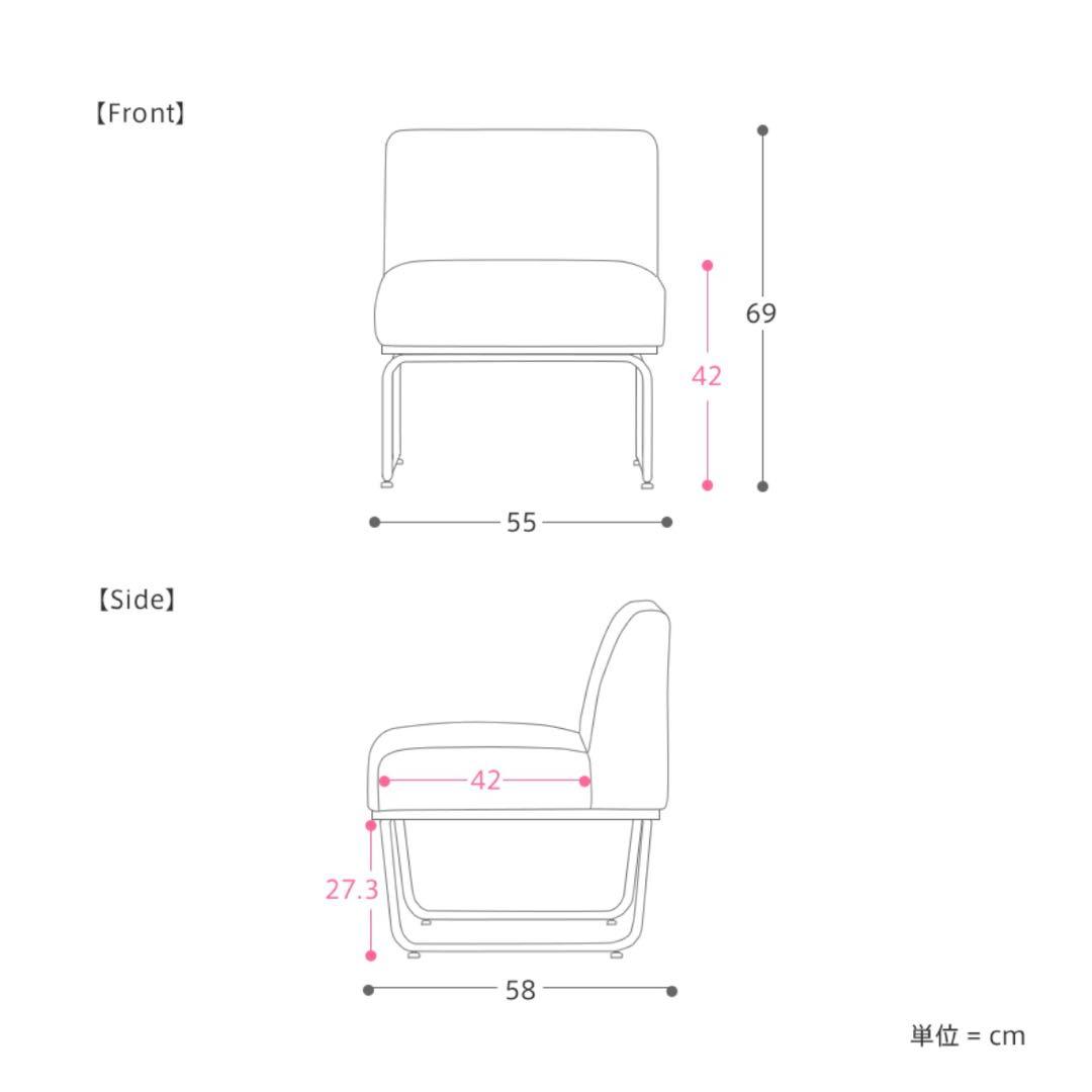リセノ　1人掛け　ソファー