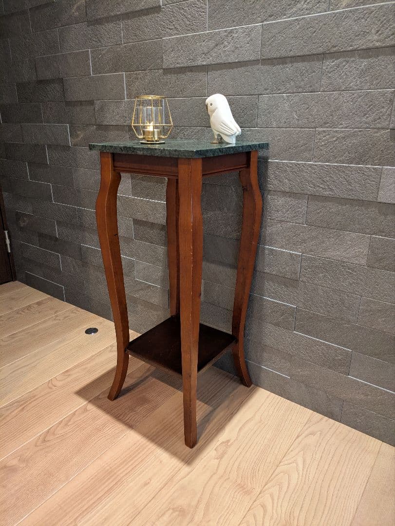 【Itokin】大理石 サイドテーブル 花台 コンソール テーブル アンティーク