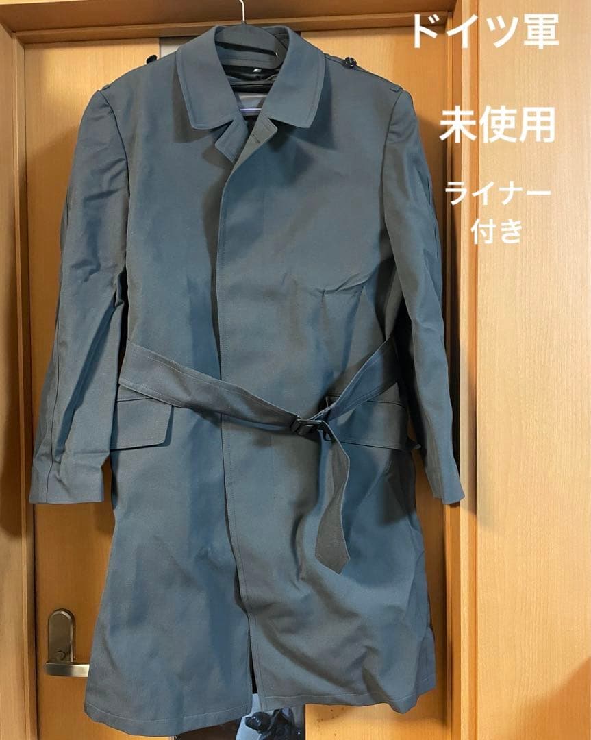 実物　ドイツ軍　トレンチコート　ライナー付き　アウター　ミリタリーコート