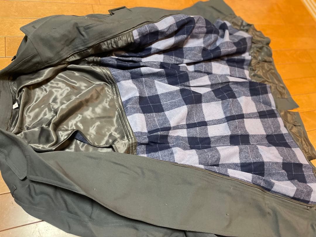 実物　ドイツ軍　トレンチコート　ライナー付き　アウター　ミリタリーコート