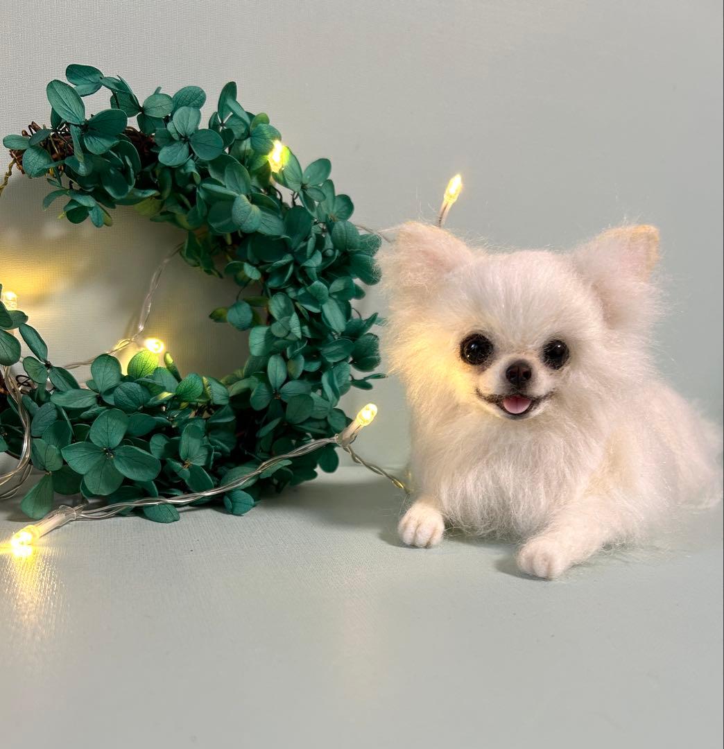 羊毛フェルト　にこにこチワワちゃん