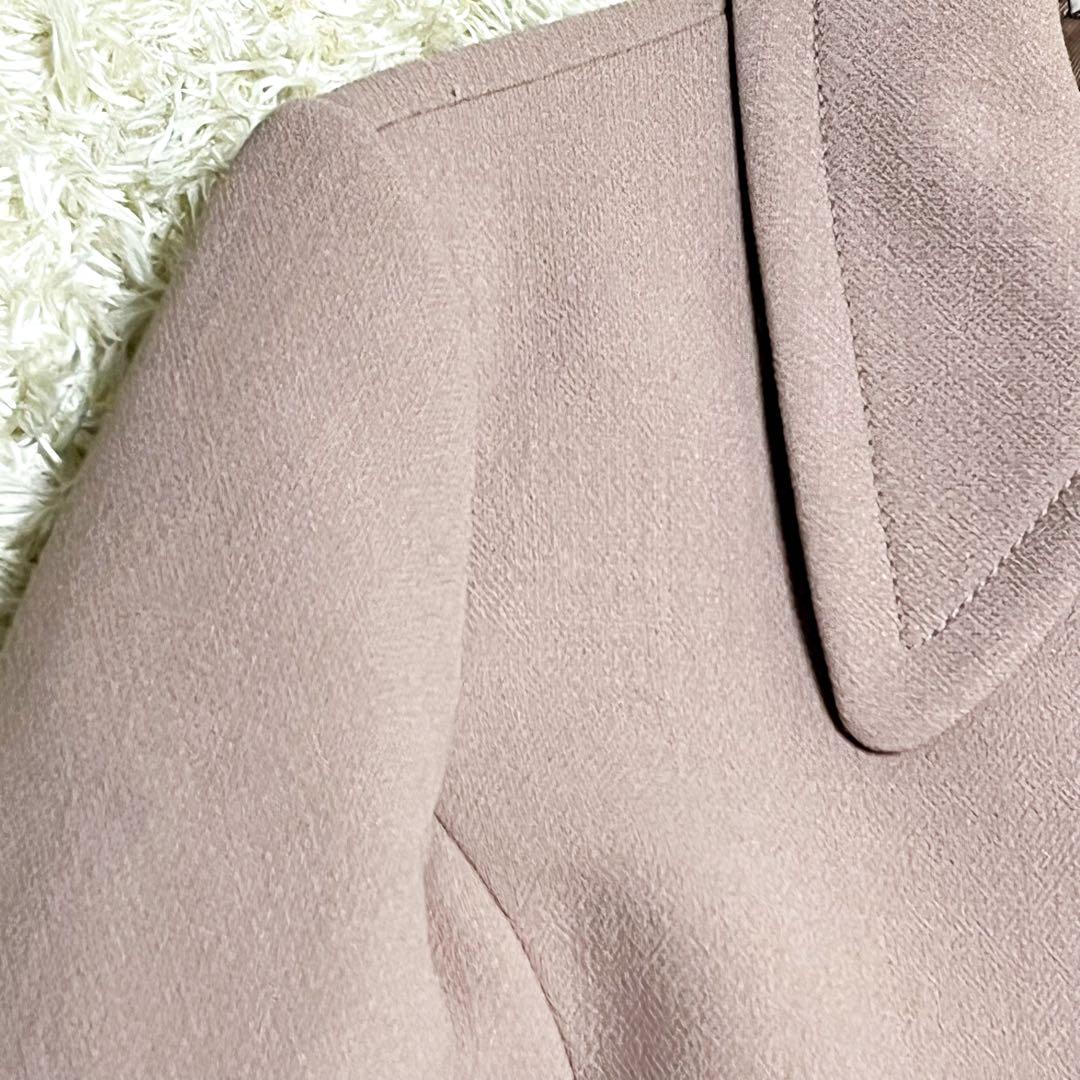 miumiu ベーシックロングコート ワンピースコート ピンクベージュ 38