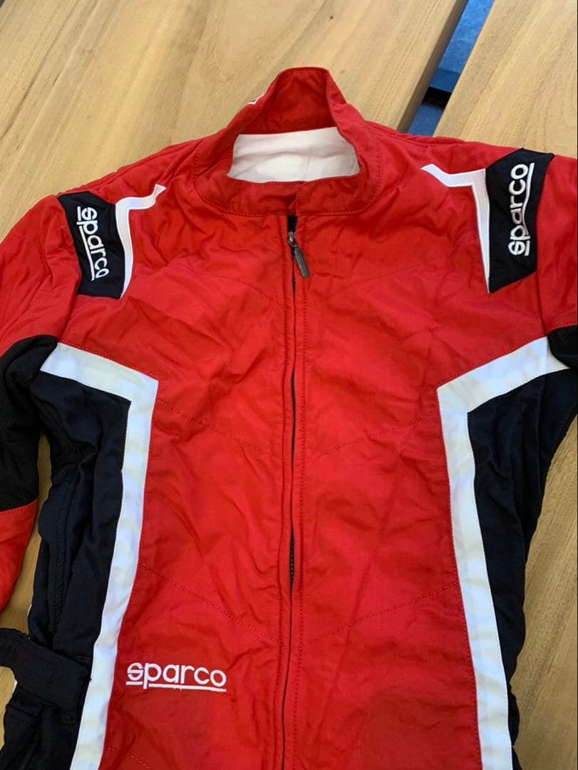 Sparco レッド ブラック 全身スーツ
