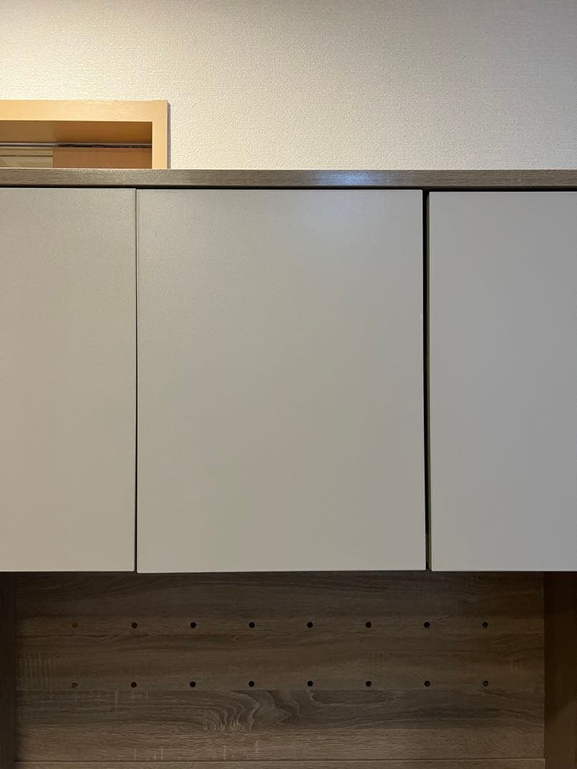 【ぴり様】食器棚 バイカラー レンジボード 幅90cm