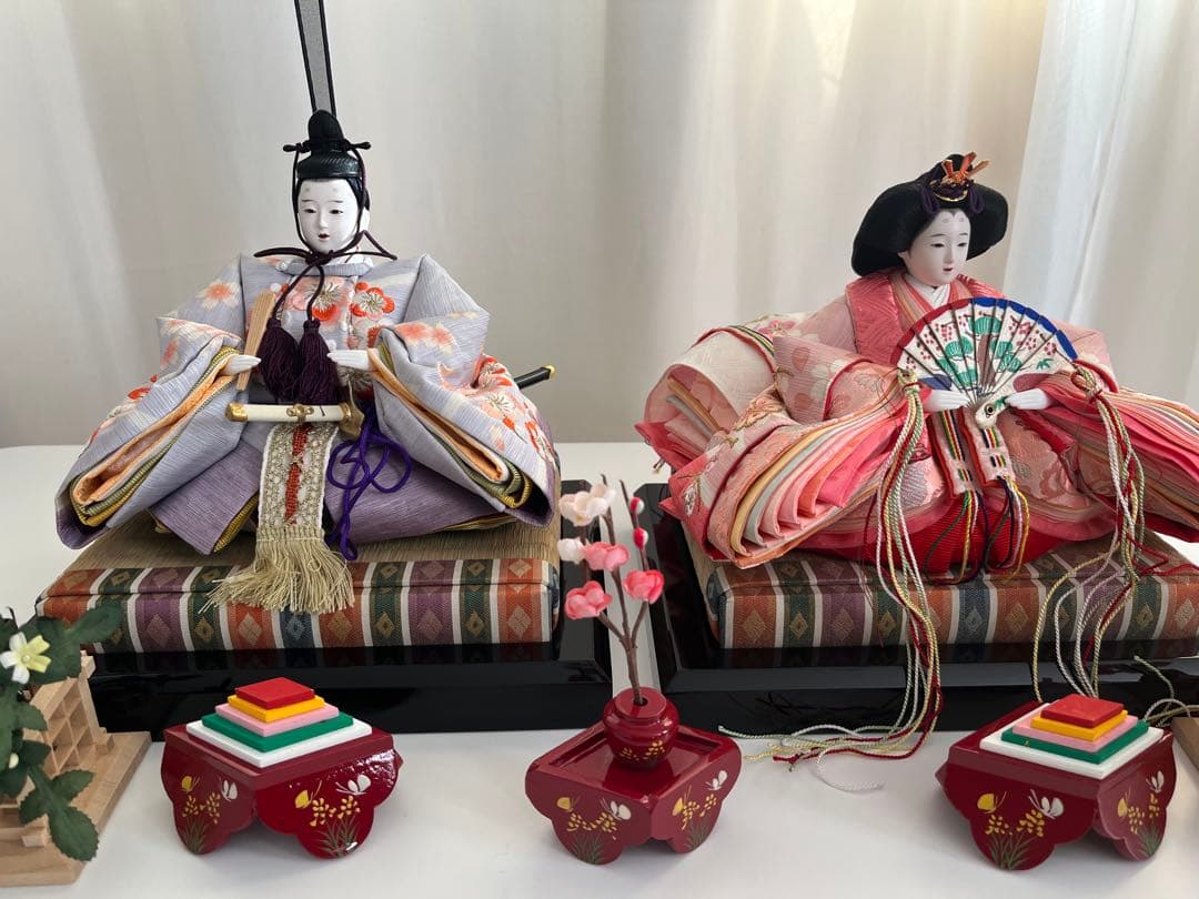 親王飾り　吉徳大光　吉徳監修　京都西陣伝統裂地