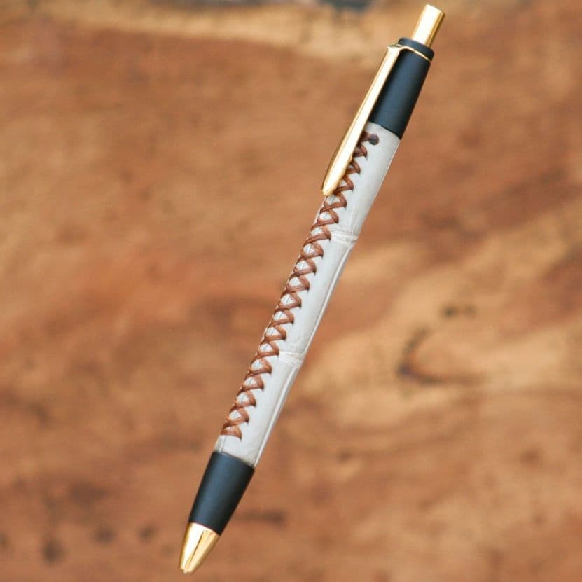 schicksal　シックザール　革軸ペン　クロコダイル ストーングレー