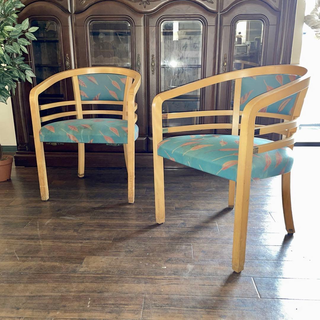 r200 Tsushima kogyo 曲げ木チェア2脚セット 日本家具