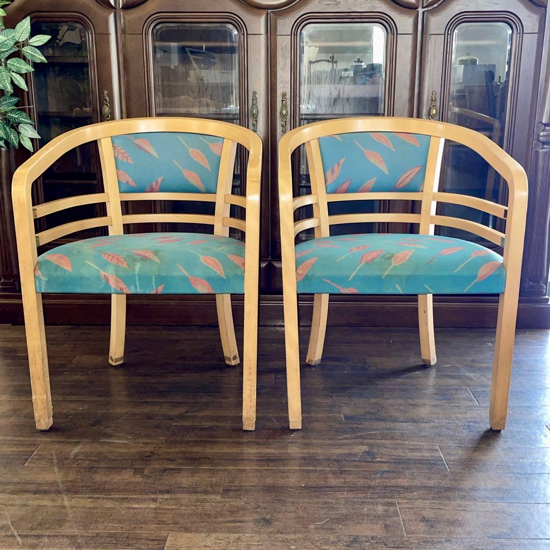 r200 Tsushima kogyo 曲げ木チェア2脚セット 日本家具