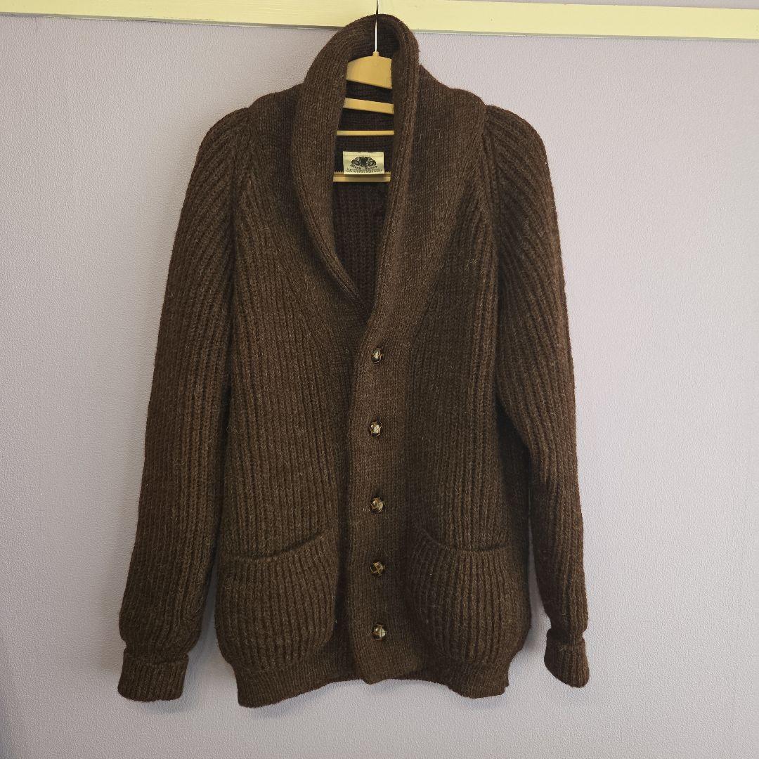 Black Sheep ブラウンリブ編みカーディガン