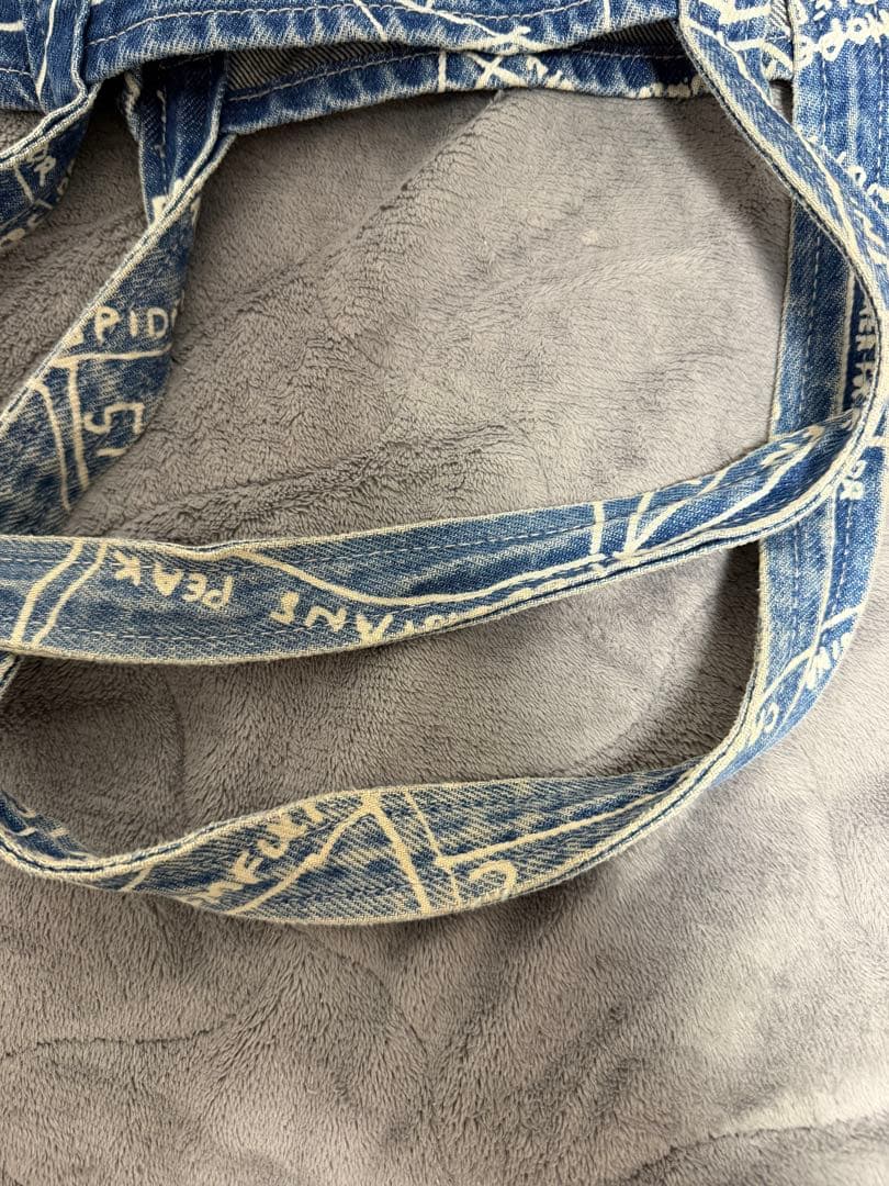 Supreme 地図柄 デニム トートバッグ