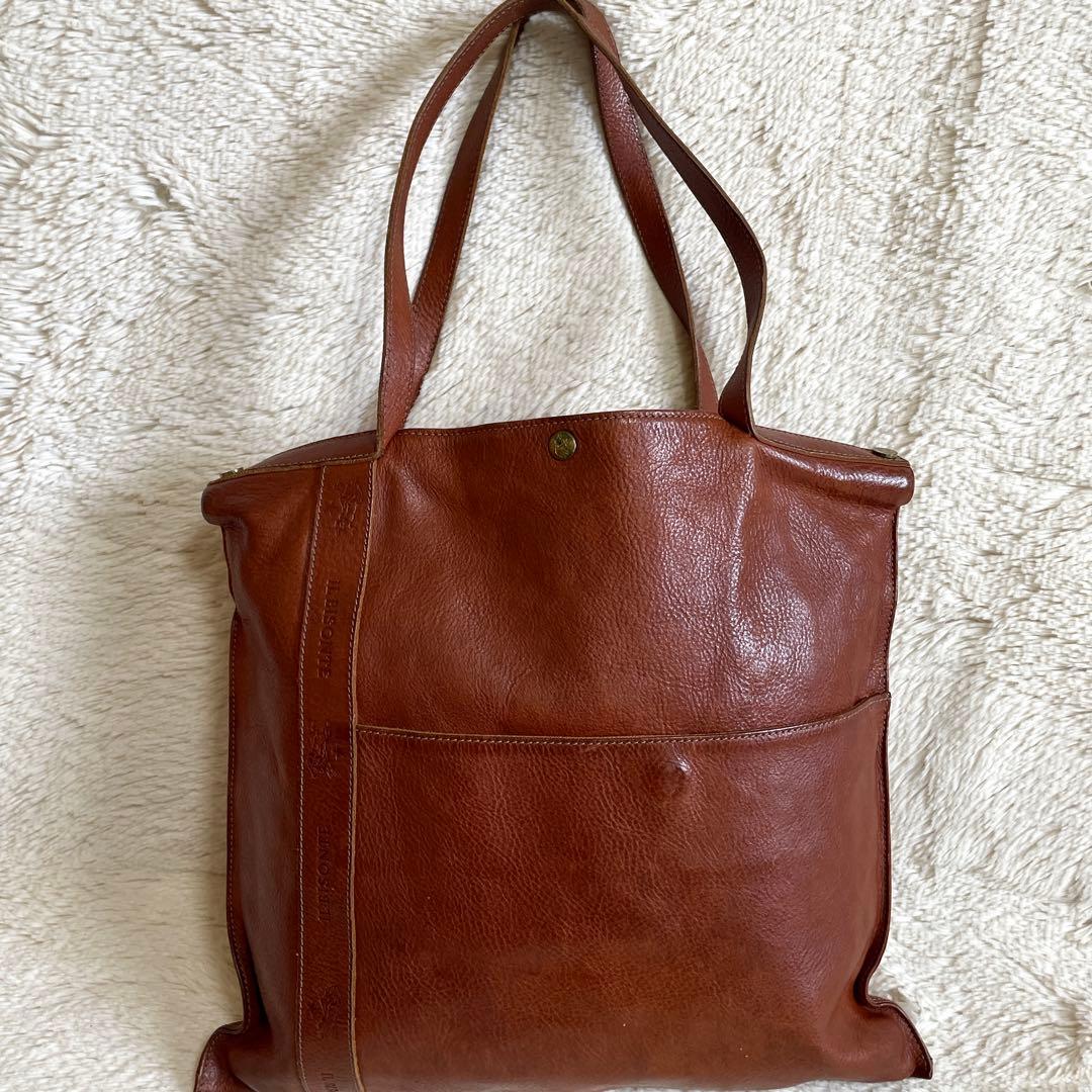 IL BISONTE イルビゾンテ オールレザー ショルダーバッグ トートバッグ