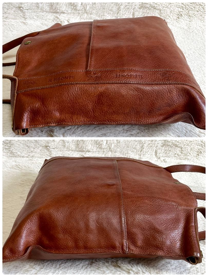 IL BISONTE イルビゾンテ オールレザー ショルダーバッグ トートバッグ