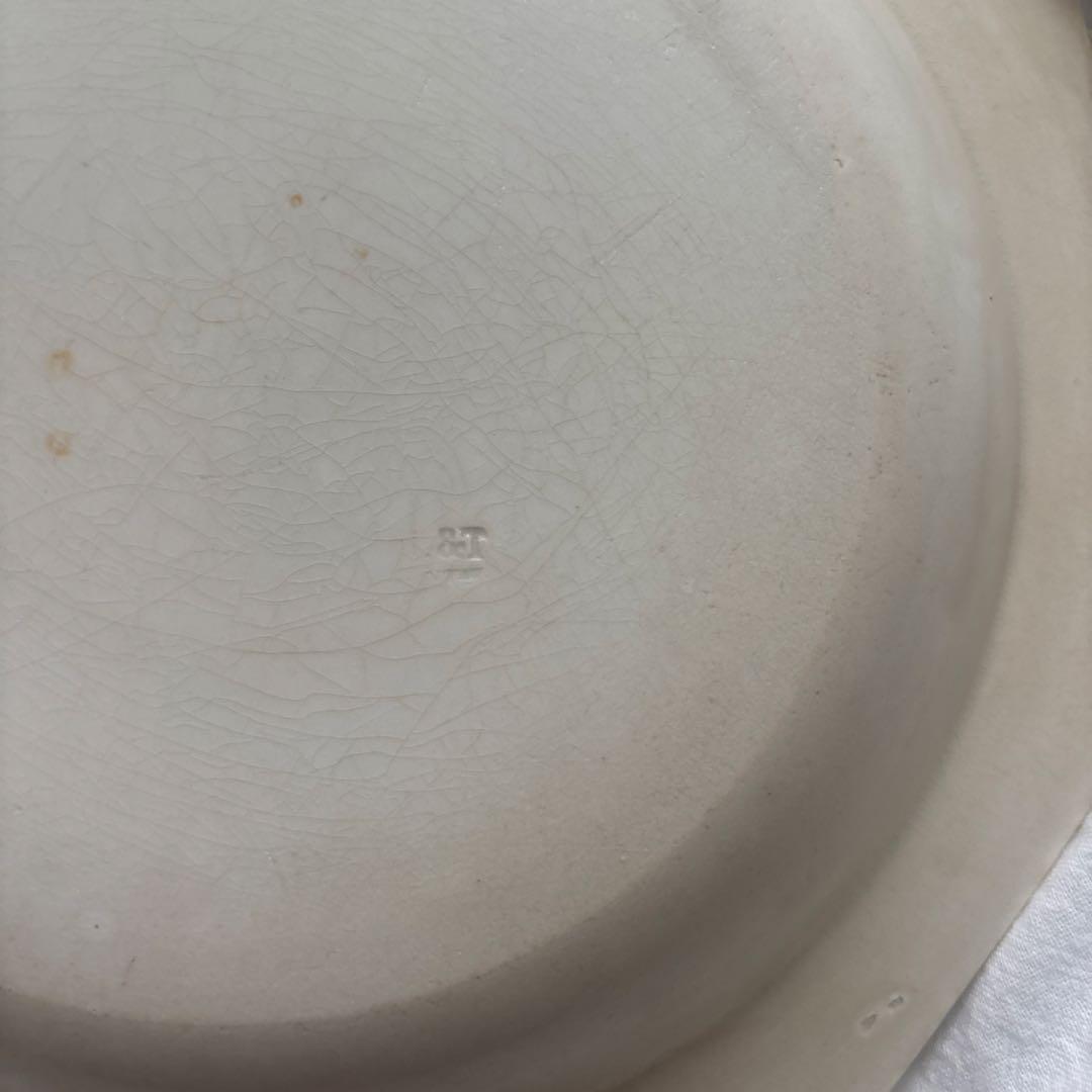 モントロー 初期ファイアンスフィーヌ オクトゴナル プレート 19世紀フランス